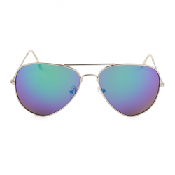 Aviator Pilotenbril Groen Blauw Spiegel