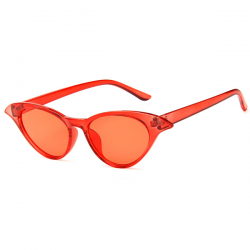 Cat Eye Sunglasses Red Butterfly