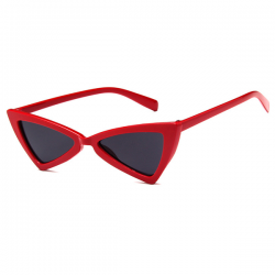 Cat Eye Zonnebril Triangle Rood