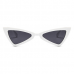 Cat Eye Zonnebril Triangle Wit