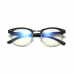 Computerbril - Anti Blauwlicht bril - Clubmaster - Mat Zwart