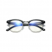Computerbril - Anti Blauwlicht bril - Clubmaster - Zwart