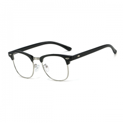 Computerbril - Anti Blauwlicht bril - Clubmaster - Zwart