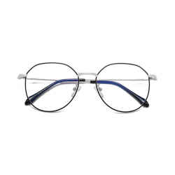 Computerbril - Anti Blauwlicht Bril - Metaal 2024 - Zilver Zwart