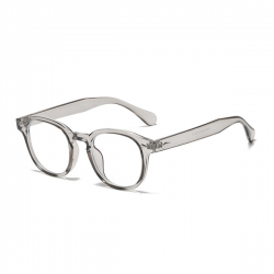 Computerbril - Anti Blauwlicht Bril - Retro Model 2023 - Transparant Grijs