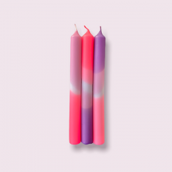 Dip Dye Neon Kaarsen - Dirty Rio