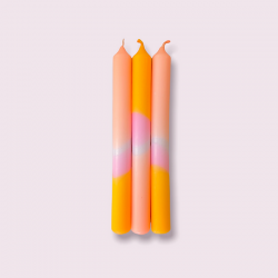 Dip Dye Neon Kaarsen - Valentine Bunny