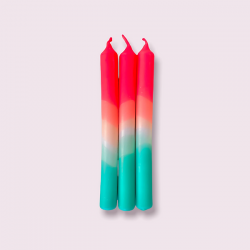 Dip Dye Neon Kaarsen - Watermelon Coast