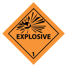 Explosive Sticker 10 x 10cm (set van 4 stuks)