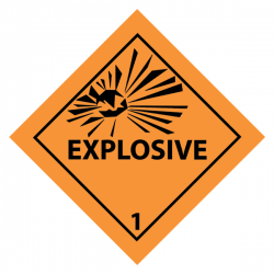 Explosive Sticker 10 x 10cm (4 pcs)