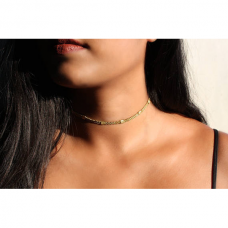 Brede Gouden Choker