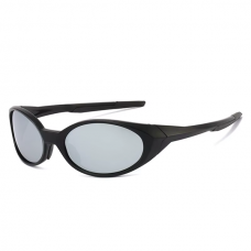 Hardloop Zonnebril - Zwart Frame - Zilveren Glazen - Gepolariseerd Hardloop Zonnebril - Zwart Frame - Zilveren Glazen - Gepolariseerd
