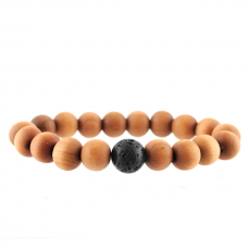 Houten Kralen Armband - Licht