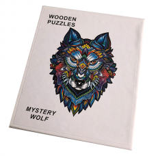 Houten Puzzel - Wolf - A5 formaat - 99 stukjes