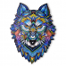 Houten Puzzel - Wolf - A5 formaat - 99 stukjes