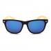 Houten Wayfarer Blauw Spiegel