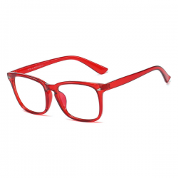 Kinder Computerbril - Anti Blauwlicht Bril - Wayfarer - Rood