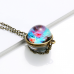 Koperkleurige ketting met Space Bol