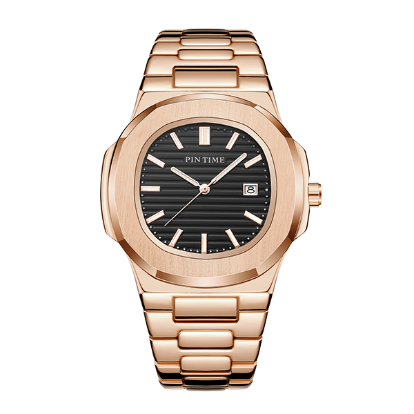 Pin Time Rose Gold Steel - Heren Horloge