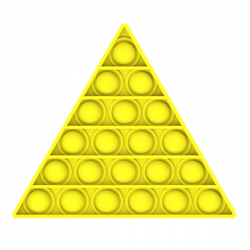 Pop It Fidget - Pop Bubble - Triangle - Yellow