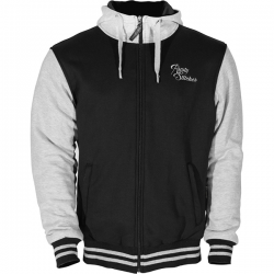 Motorhoodie - Motorjas - Rusty Stitches Jack George Black-Grey