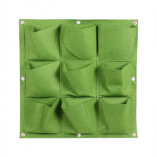 Verticale Tuin - Hangende Plantenzak - 9 Vakken - 50 x 50 cm - Groen