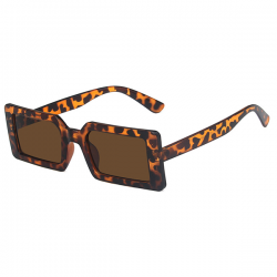Vierkante Dames Zonnebril Vintage - Leopard