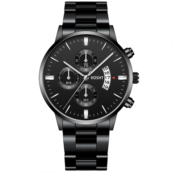 Vosht Black Steel - Heren Horloge