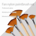 Waaierpenselen - Set van 5 stuks