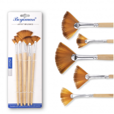 Waaierpenselen - Set van 5 stuks