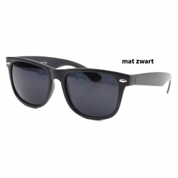 Wayfarer Mat Zwart - Donkere Glazen