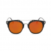 Wayfarer Retro Flat Goud Rood Spiegel