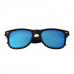 Wayfarer Zonnebril Zwart Blauw Spiegel - Gepolariseerd